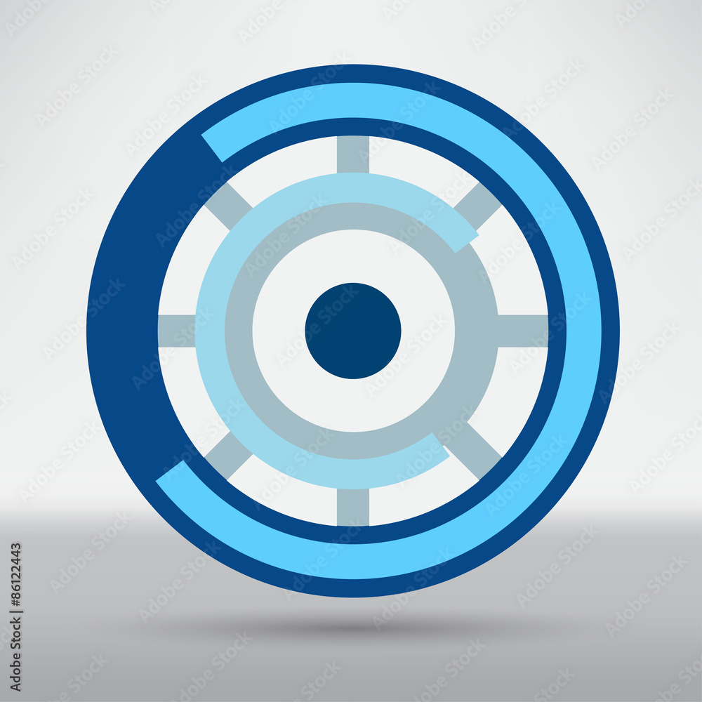 Cyber eye symbol icon Cyber eye symbol icon