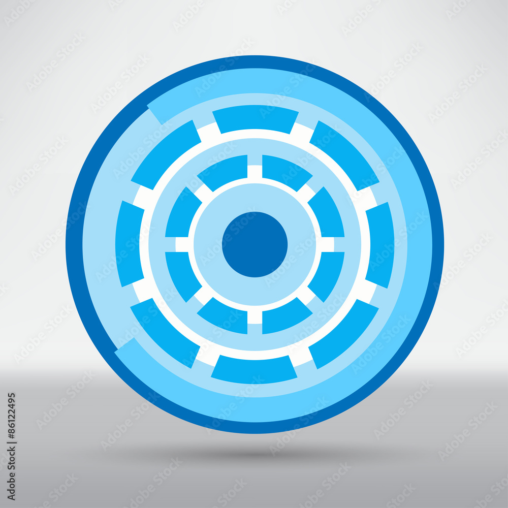 Cyber eye symbol icon Cyber eye symbol icon