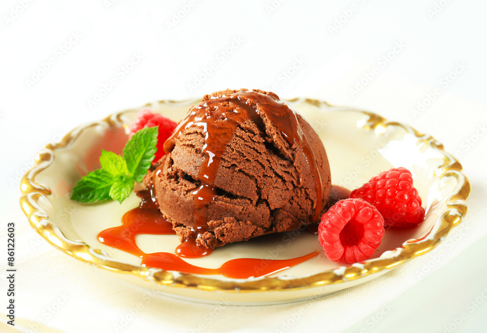 Chocolate ice cream Chocolate ice cream
