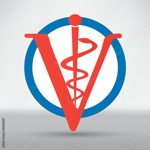Veterinary sign cat and dog symbol