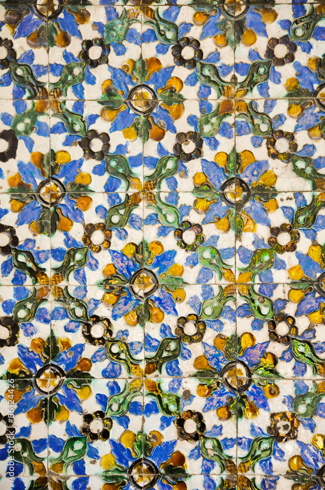 Azulejos, cerámica, Casa de Pilatos, Sevilla, Andalucía, España Stock Photo  | Adobe Stock