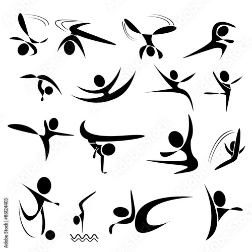taekwondo and dance icon