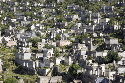 Ghost town of Kayakoy in Fethiye(Turkey)