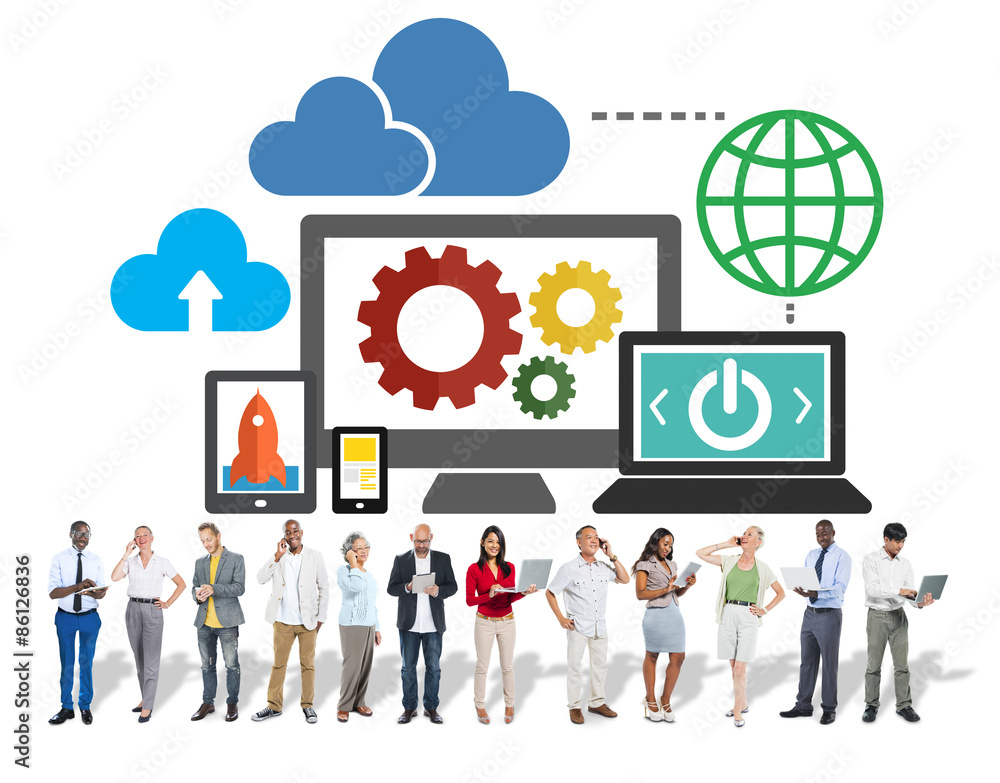Cloud Data Storage Database Online Technology Concept Cloud Data Storage Database Online Technology Concept