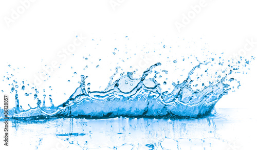 blue water splash