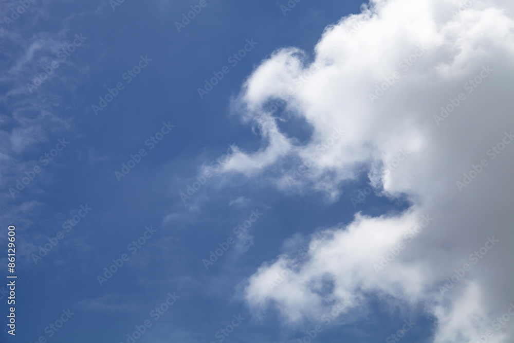 Blue sky and clouds