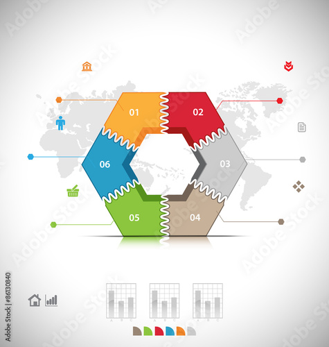 Business infographic template