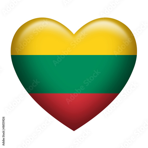 Free Download Lithuanian Insignia Heart Shape - GFXLoad