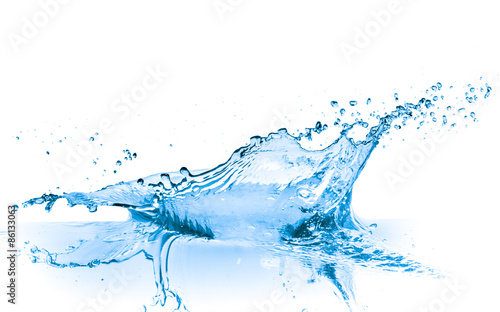 blue water splash