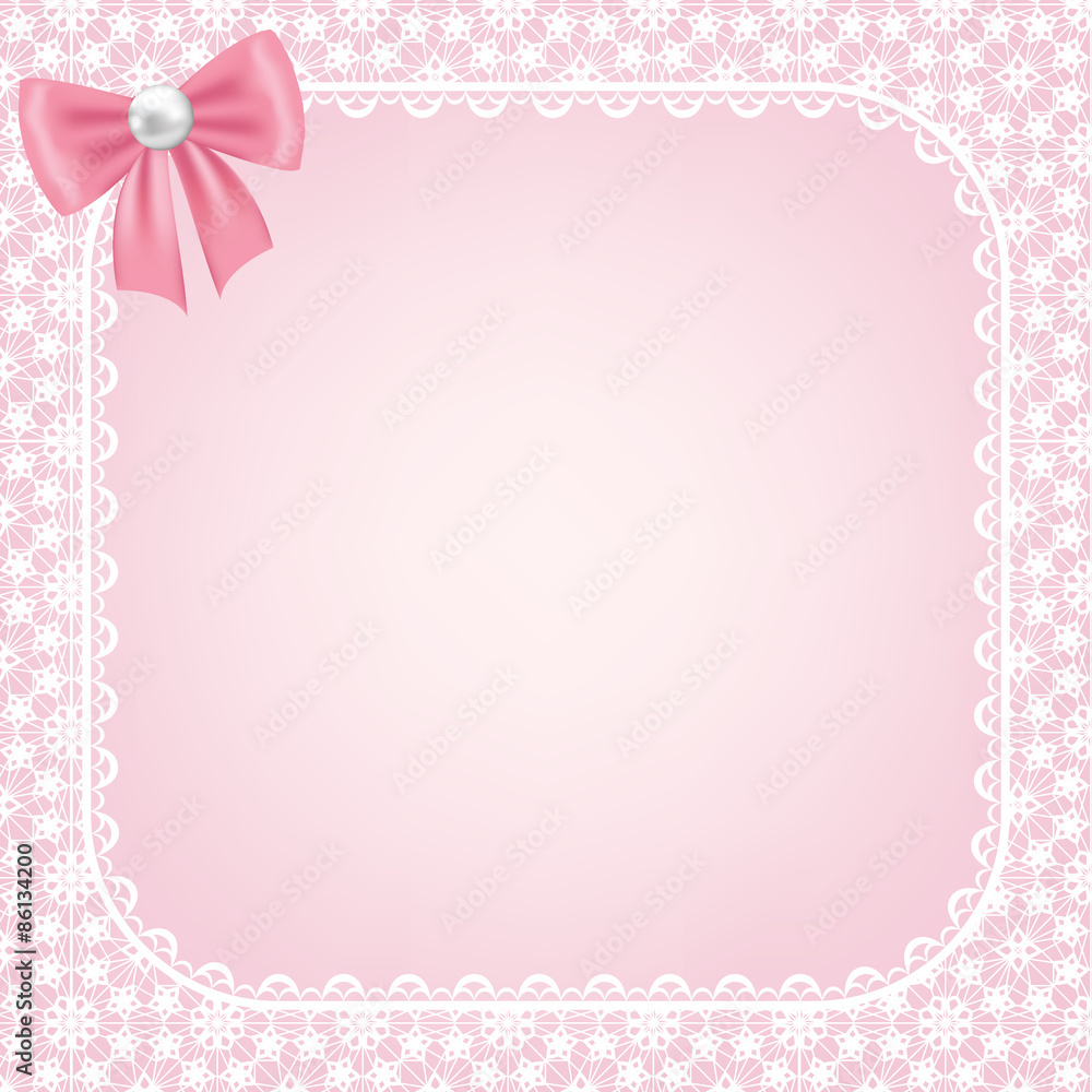 lace frame on pink background lace frame on pink background