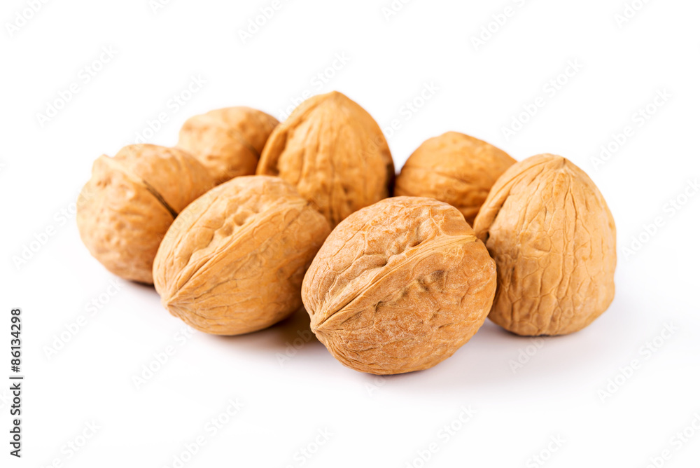 walnuts isolated on white background walnuts isolated on white background