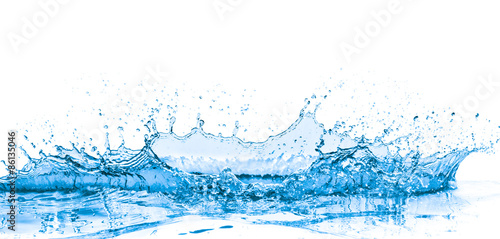 Photo blue water splash