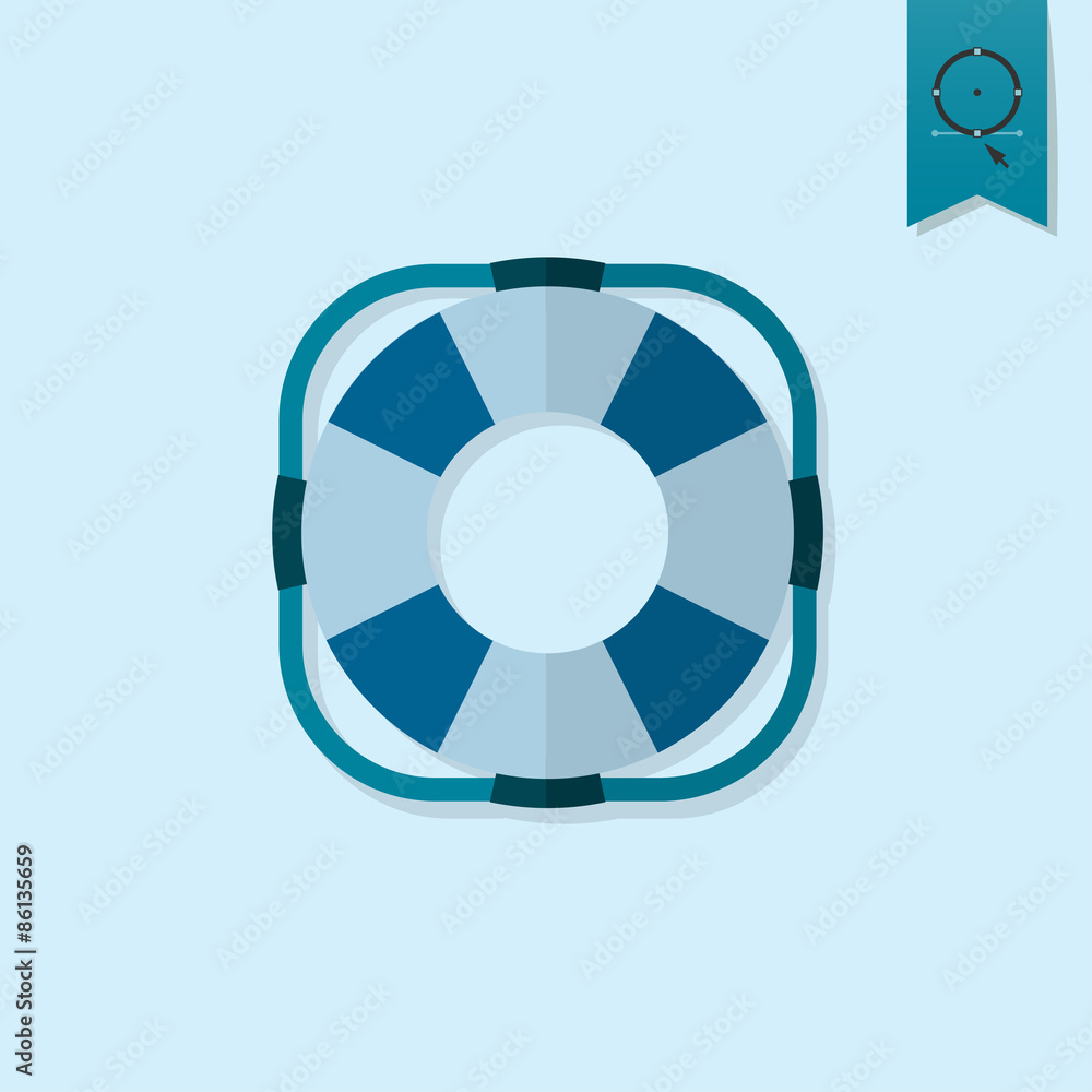 Summer and Beach Simple Flat Icon