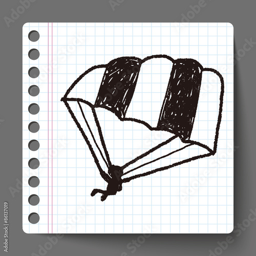 Hang gliding doodle