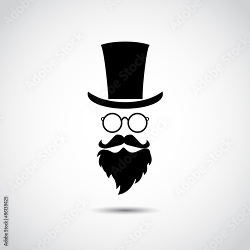 Retro gentleman. Vector illustration.