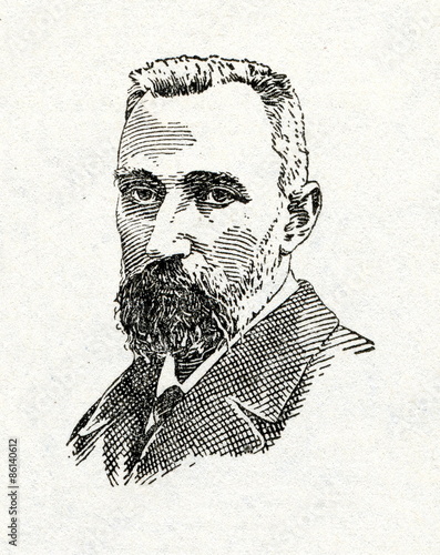 Canvastavla Pierre Curie, French physicist