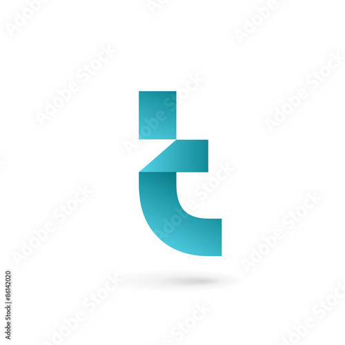 Letter T logo icon design template elements