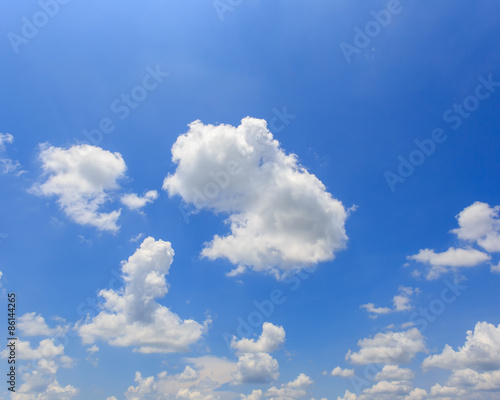 clouds in the blue sky