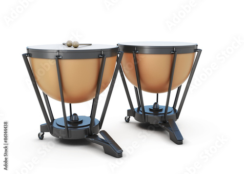 Tableau sur toile Timpani isolated
