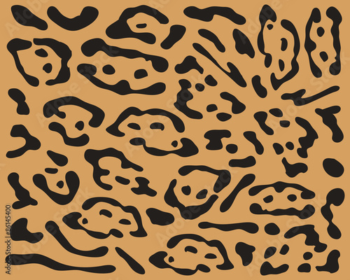 Print of skin of leopard, vector illustration