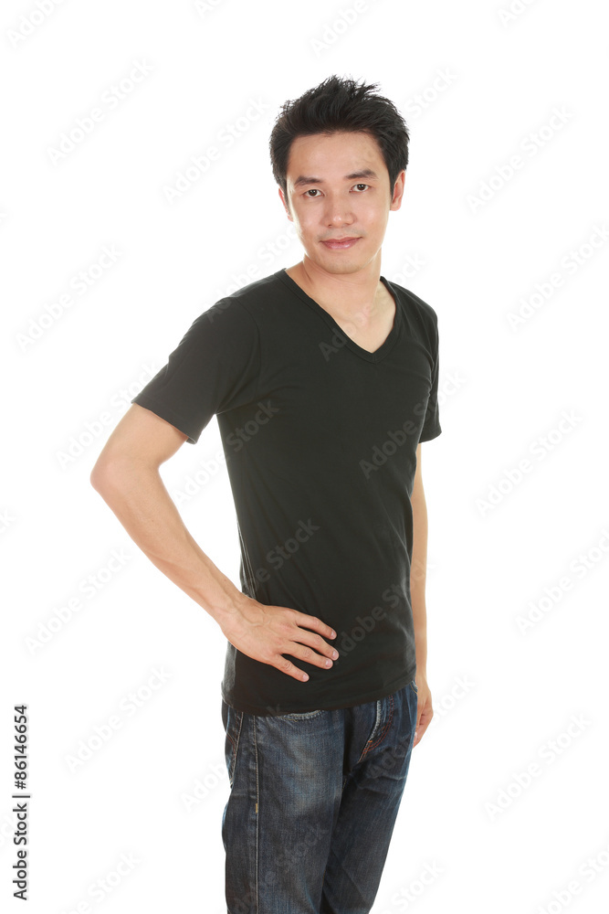 man with t-shirt (side view) man with t-shirt (side view)