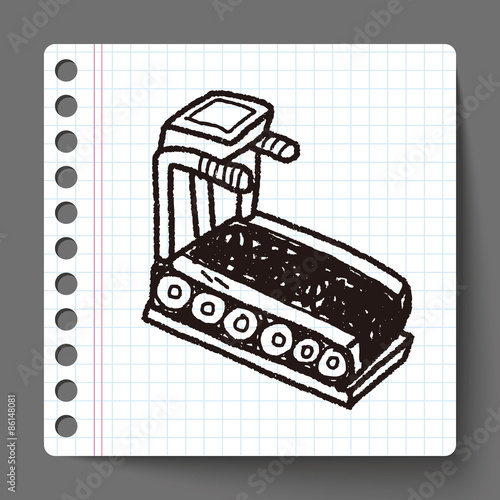 treadmill machine doodle