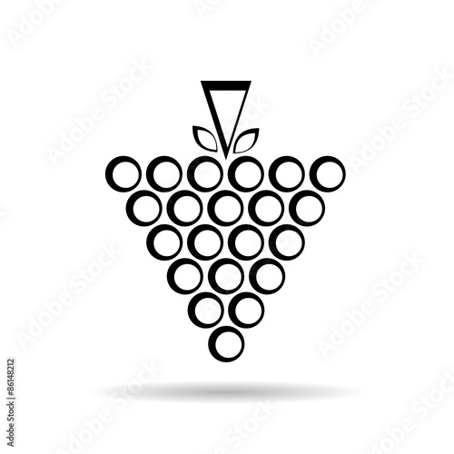 grape black art vector