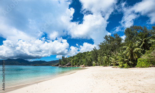 Anse Soleil tropical beach, Mahe island, Seychelles