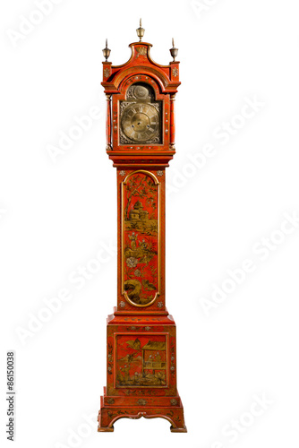 tall longcase grandfather grandaughter clock photo