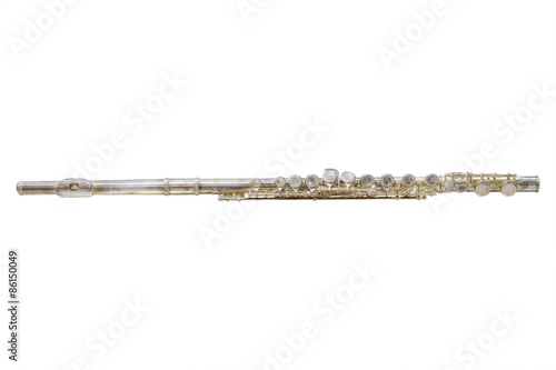 flute isolated under the white background