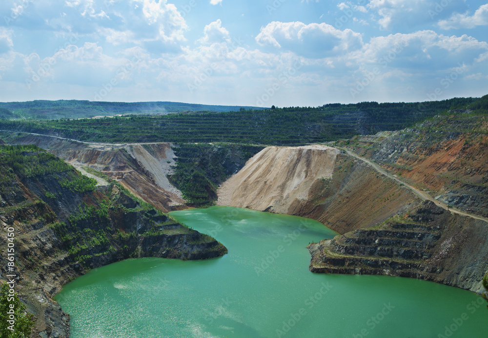 The flooded open-cast mine The flooded open-cast mine