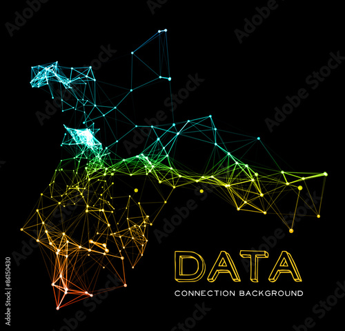Abstract network connection background