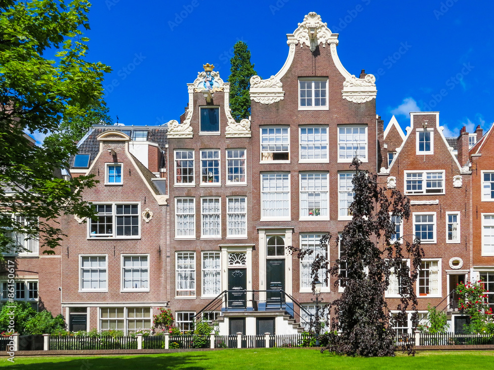 Typical Netherlands houses. Amsterdam, Netherlands