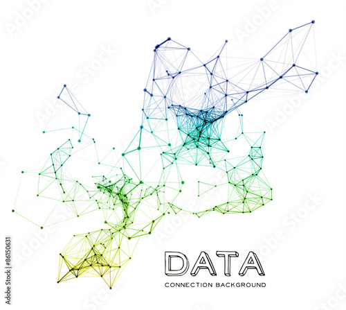 Abstract network connection background