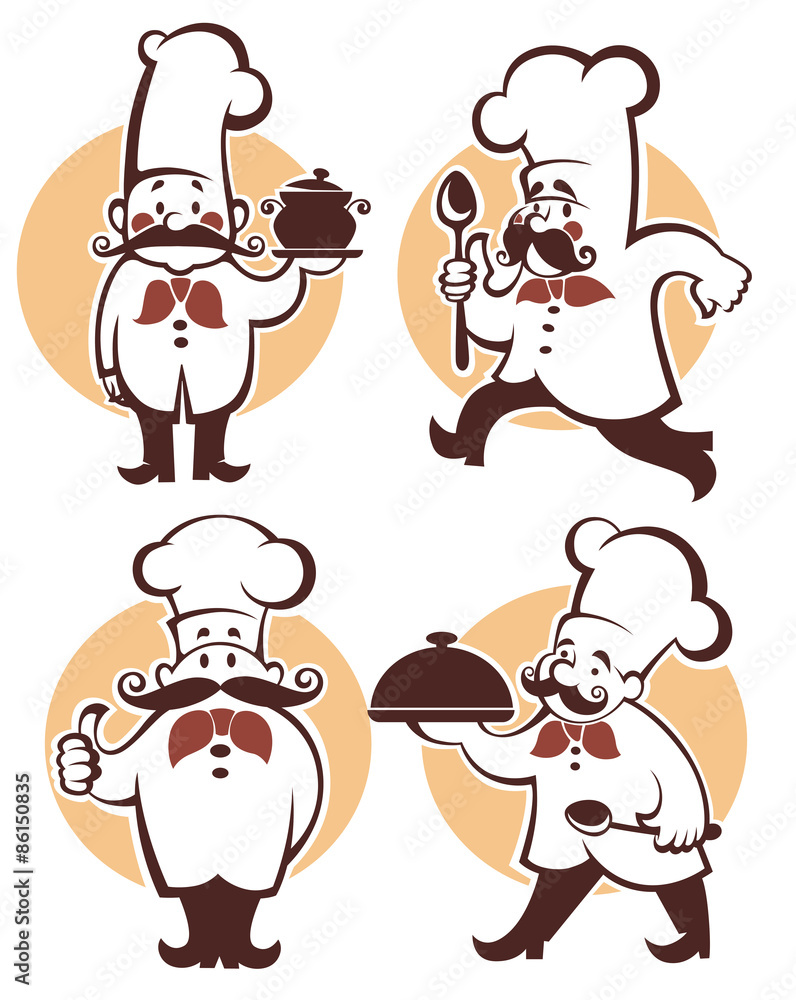 cooking symbols, food and chef silhouettes, vector collection em cooking symbols, food and chef silhouettes, vector collection em