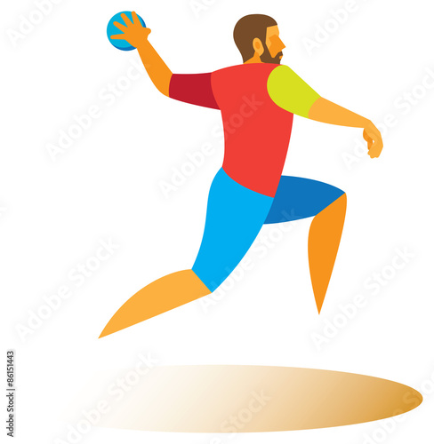 Handball forward throw
