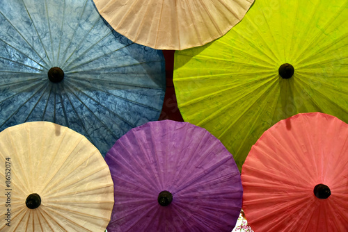 Umbrella mademulberry paper in Chiang Mai  Thailand