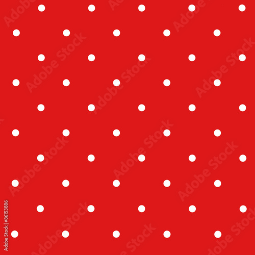 Pattern background with Christmas and red polka dots.