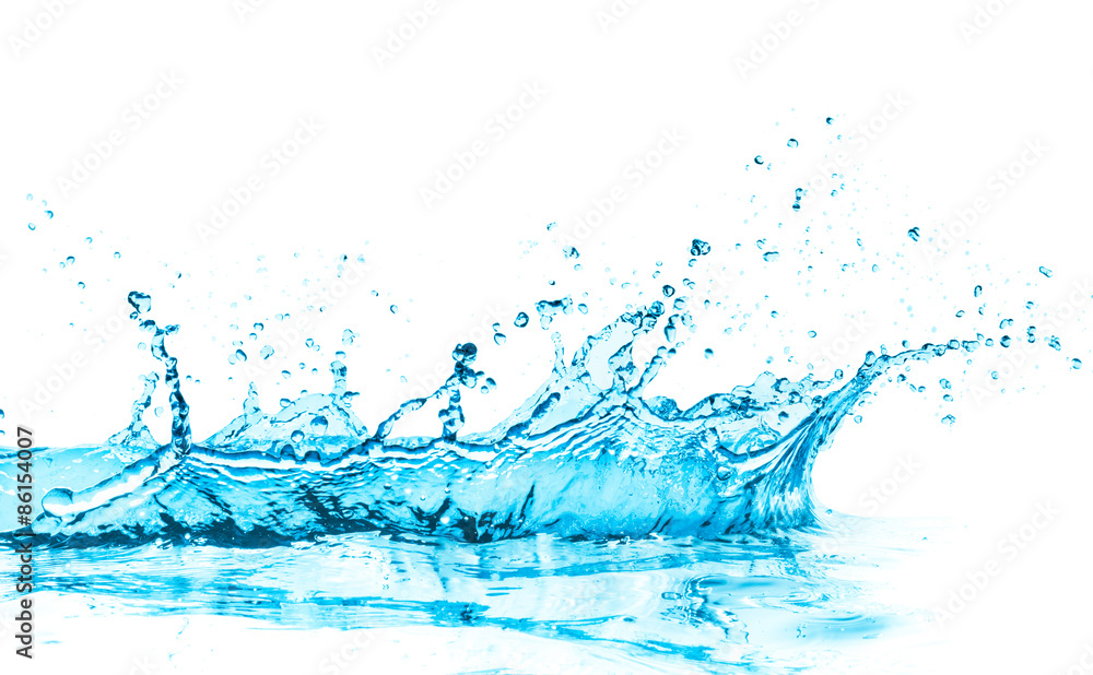 turquoise water splash