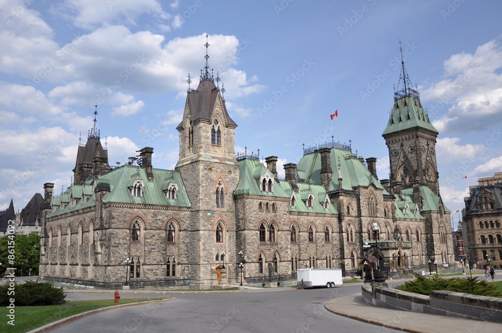 Parliament building East Block in Ottawa, Canada