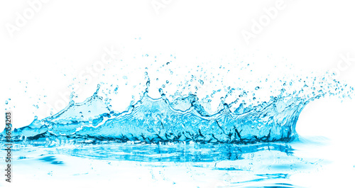 turquoise water splash