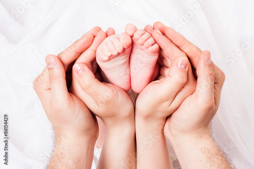 hands of parents
