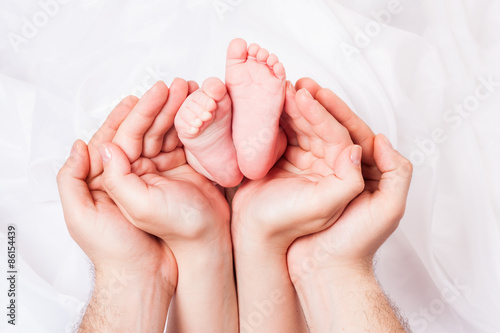 hands of parents