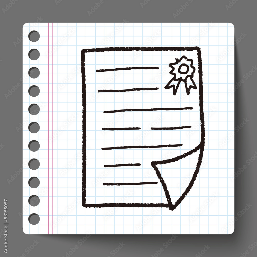 Certificate doodle Certificate doodle