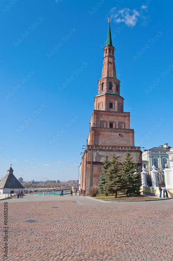 Suumbike Tower in Kazan Kremlin. Russia