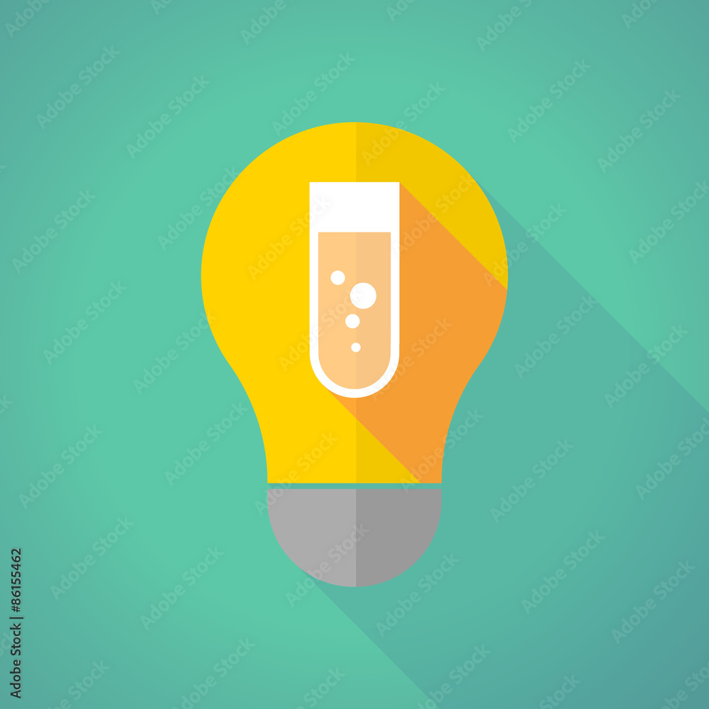 long shadow light bulb with a light bulb a chemical test tube long shadow light bulb with a light bulb a chemical test tube