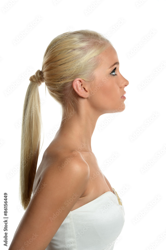 Naklejka premium Profile Portrait of Teen Girl