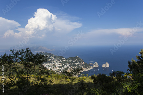 panorama of Capri island from Monte Solaro, in Anacapri © photogolfer