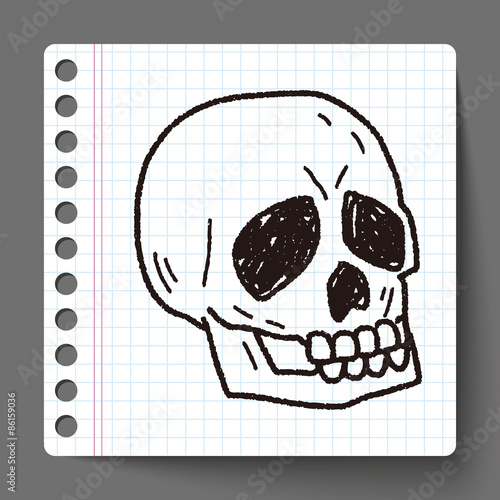 skull doodle