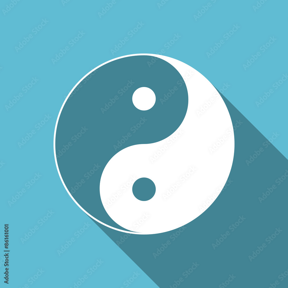 ying yang flat icon ying yang flat icon